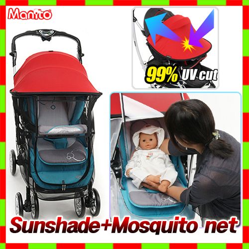 Mosquito Net Sunshade for baby strollers SAFE outdoor  