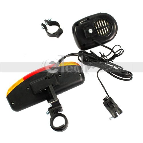 Bicycle Bike Turn Signal Brake 7 LED 8 Tune Horn Light  