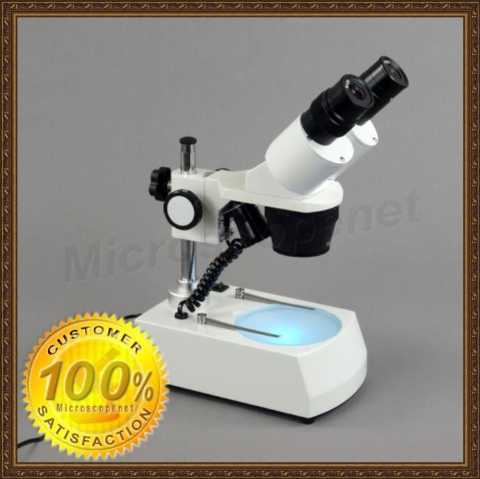 Binocular Stereo Microscope 10x 30x w Dual LED Lights  