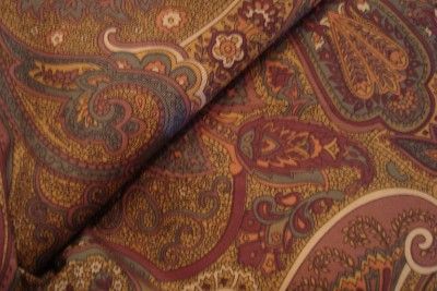 RALPH LAUREN Brown Paisley FULL SHEET SET 4PC NIP 1st  