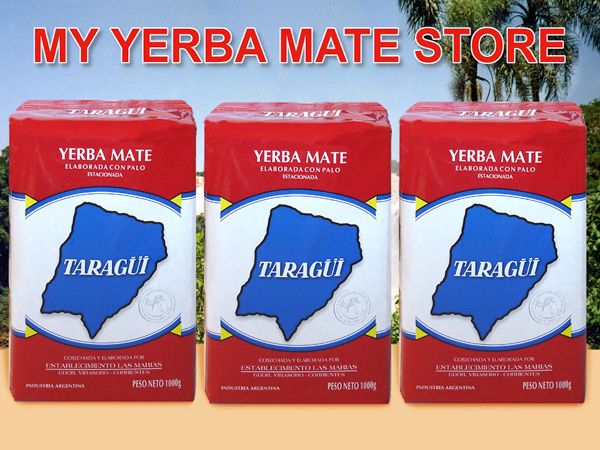 YERBA MATE   TARAGUI WITH STEMS   3 Kilos     