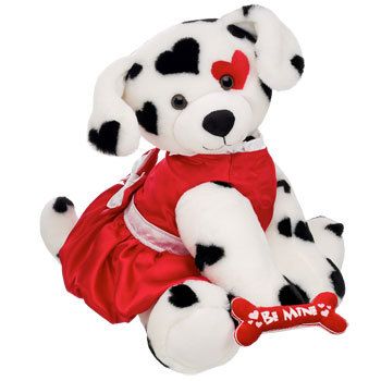 BUILD A BEAR~BE MINE VALENTINE DALMATIAN~RETIRED~NWT  