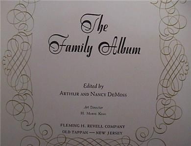 THE FAMILY ALBUM ARTHUR & NANCY DeMOSS HC EXCELLENT CON  
