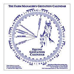 Equine Gestation Calendar Calculate Foaling BreedingNWT  