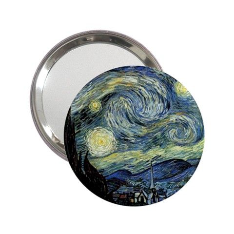   Gogh Starry Night Mirror for Handbag Purse Desk Backpack Bag  