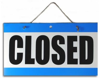 OPEN CLOSED SIGN Close Chain Hanging Window Store NEW  