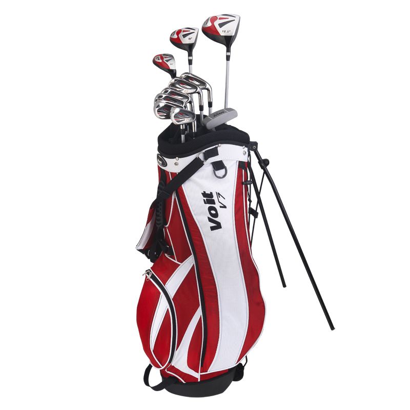   MENS LEFTY GRAPHITE COMPLETE HYBRID GOLF CLUBS SET & STAND BAG  