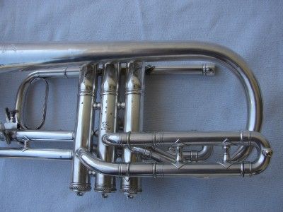 RARE ANTIQUE 1906 C.G. CONN   QUEROR   CORNET Bb/C/A  