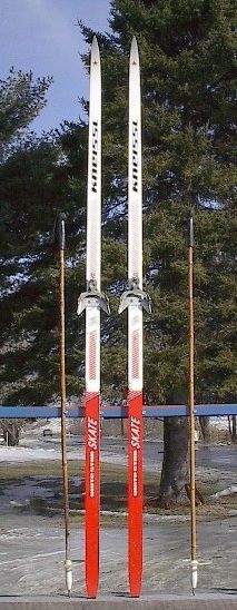 Cross Country 77 Skis 3 pin 200 cm +Poles Kneissl SKATE Ski  