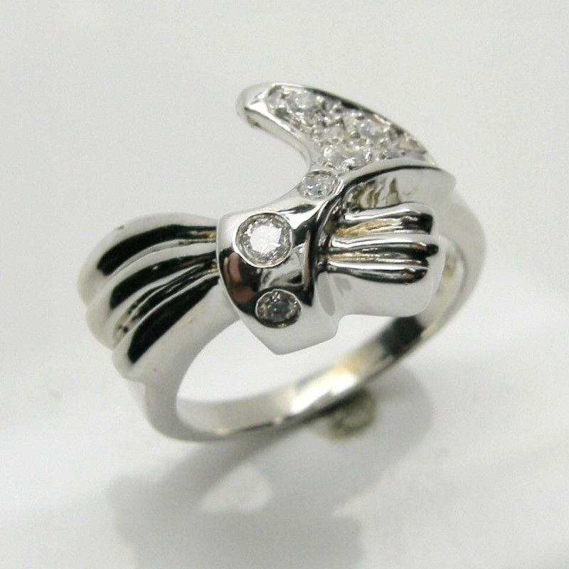 DIAMOND WRAP ENHANCER RING IN 14K WHITE GOLD RET $1599  