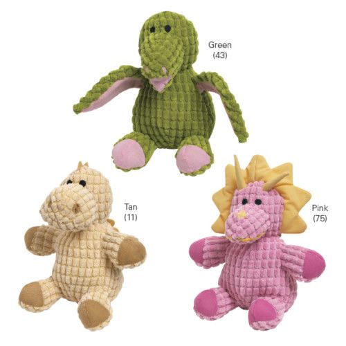 Grriggles Baby Brutes Plush Dinosaur Squeaky Dog Toy  