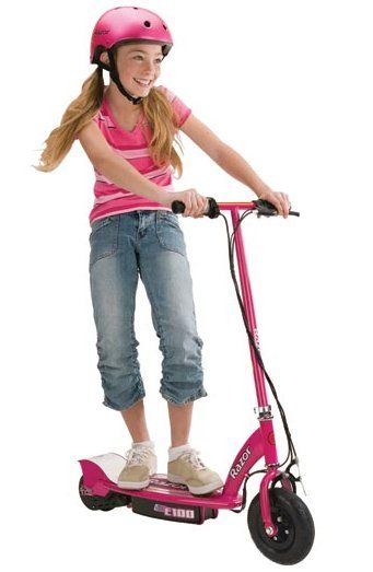 Razor E100 24V Motorized Electric Girls Scooter (Pink)  