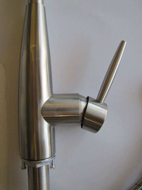 MODERN BRAND NEW KITCHEN FAUCET, BRUSHED NICKEL  