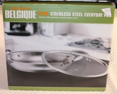 Tools of the Trade Belgique Covered Everyday 12 Pan, Stainless Steel 