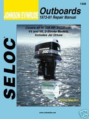 SELOC EVINRUDE OUTBOARD MOTOR ENGINE REPAIR MANUAL 1308  