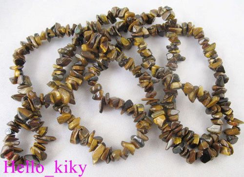 Strands Tiger eye stone chip loose beads M1337  