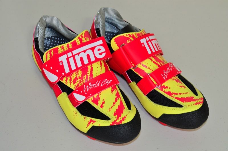 Time World Cup MTB shoes cyclocross 43 EUR NOS   yellow & red  