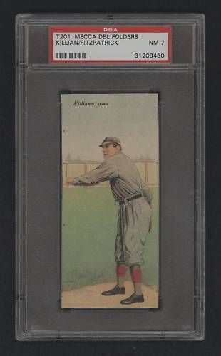 1911 T201 MECCA DBL FOLDERS KILLIAN/FITZPATRICK PSA 7  