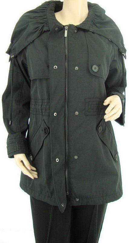 KENNETH COLE Glam Rock Casual Nylon Womens Jacket Coat Trench US XS 