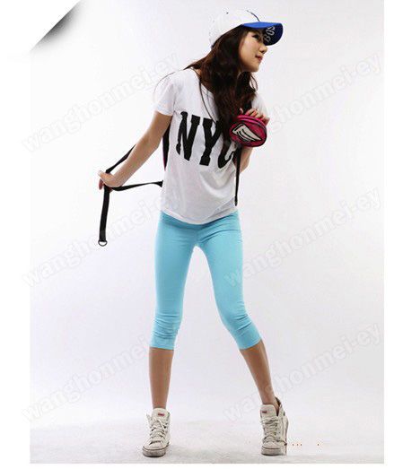 Stylish Sweet Candy Colors Render Show Thin Pants Leggings New Hot 