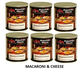   HOUSE CASE MACARONI & CHEESE 6 #10 CANS EMERGENCY FREEZE DRIED FOOD