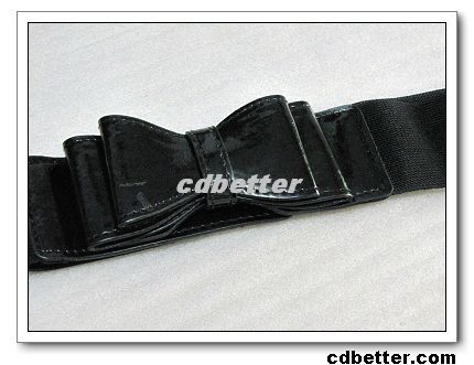 NEW Womens Bowknot Buckle Wide Elastic Waist CINCH Belt  