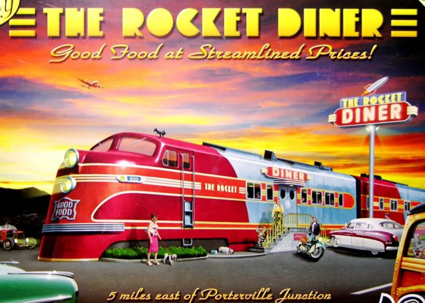   DINER by LARRY GROSSMAN 1000 PIECE TRAIN JIGSAW PUZZLE   NEW  