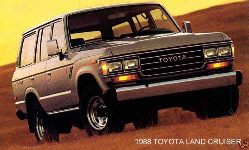 1988 TOYOTA ~ LAND CRUISER (SILVER) ~ MAGNET  