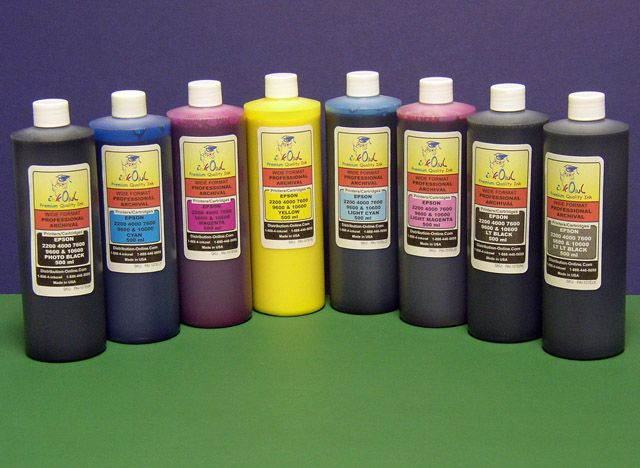 7x500ml Archival Ink Refill for EPSON PRO 7600 9600 K2  