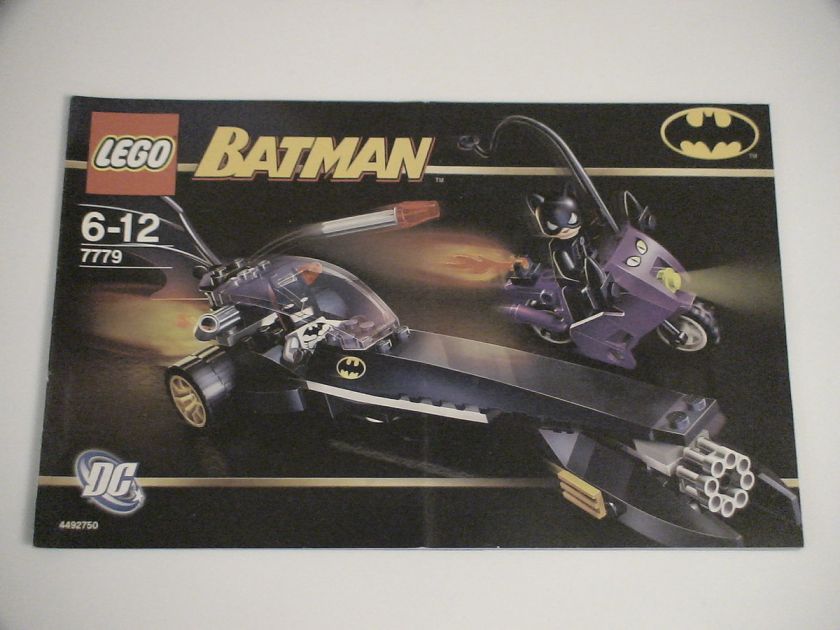    LEGO SET 7779 THE BATMAN DRAGSTER CATWOMAN PURSUIT INSTRUCTION BOOK