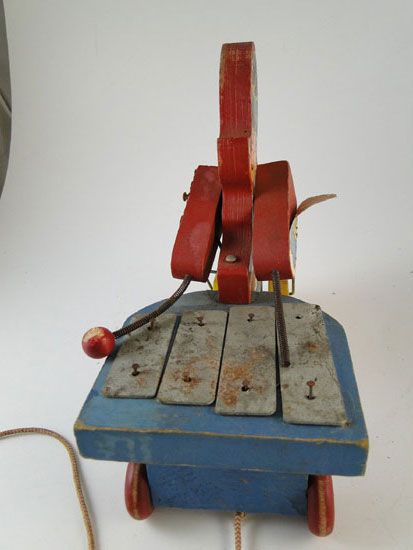 Vintage 1930s Popeye Fisher Price Pull Toy Wood Sailor  