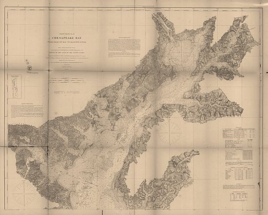   Bay from its head to Potamac River   Civil War Maps and Drawings