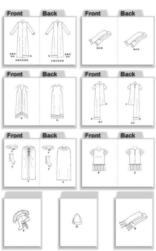 McCalls 2060 Adult Biblical Costumes Sewing Pattern  