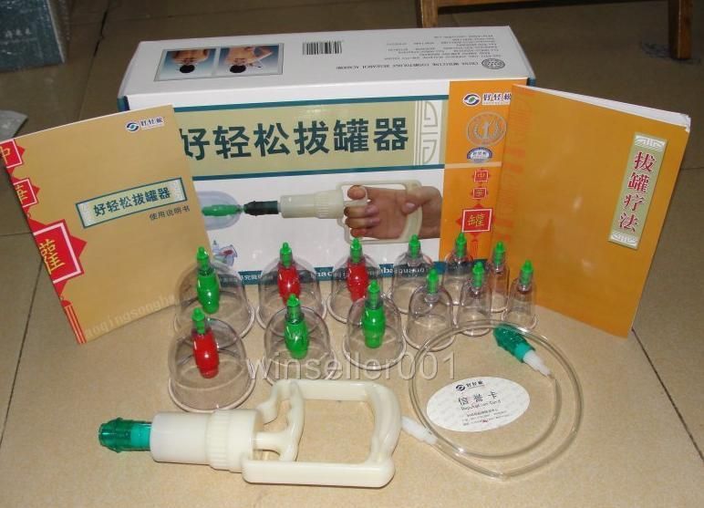 Chinese Medical Magnetic 12 Cupping Set therapy New  