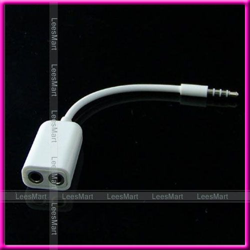 AUDIO SPLITTER EARPHONE SHARE SOUND IPHONE 4 IPAD 2   