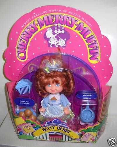 RARE NIB Vintage Cherry Merry Muffin Doll Betty Berry  