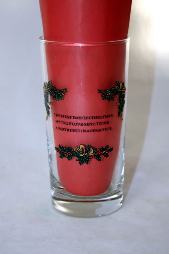 Pepsi Cola 12 Days of Christmas Collector 12oz Glass Day 1 The 