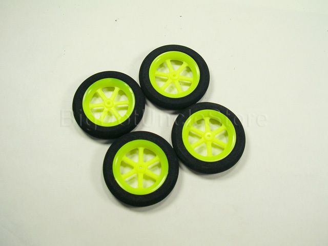 138 4x Diameter 46xØ2xH9mm Light Wheels for RC Planes  