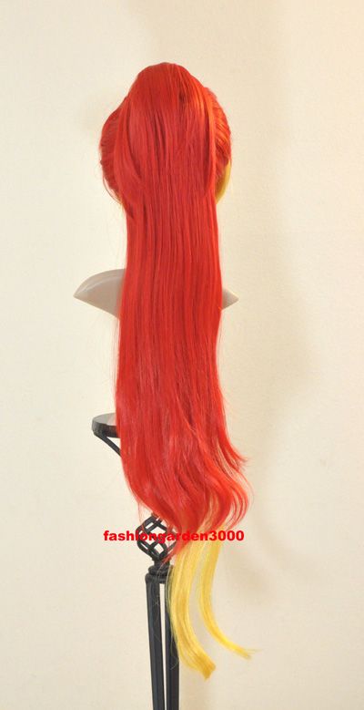 AO NO ~BLUE EXORCIST RED BLONDE SHURA KIRIGAKURE COSPLAY COSTUME WIG 