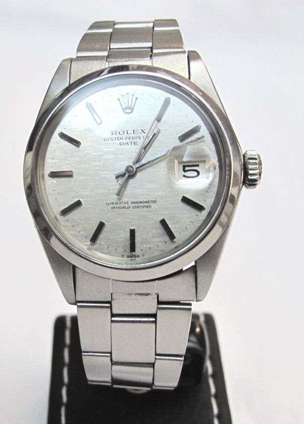 Rolex Oyster Perpetual Date 1500, Fancy Pattern Dial, SALE  