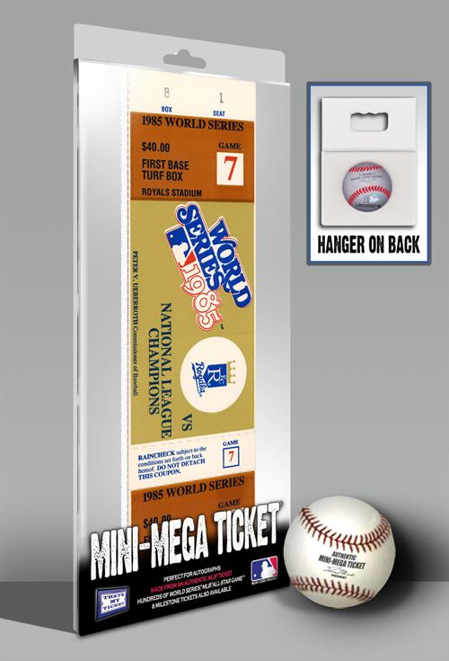 1985 World Series Mini Mega Ticket   Royals  