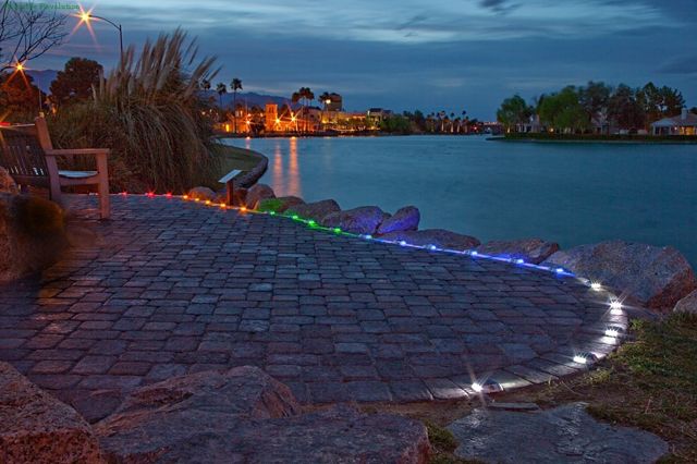 Solar Power Red LED Road, Path, Dock, Stair Light  