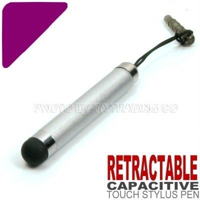 Capacitive ( Silver Retractable Stylus ) Touch For Samsung Galaxy 