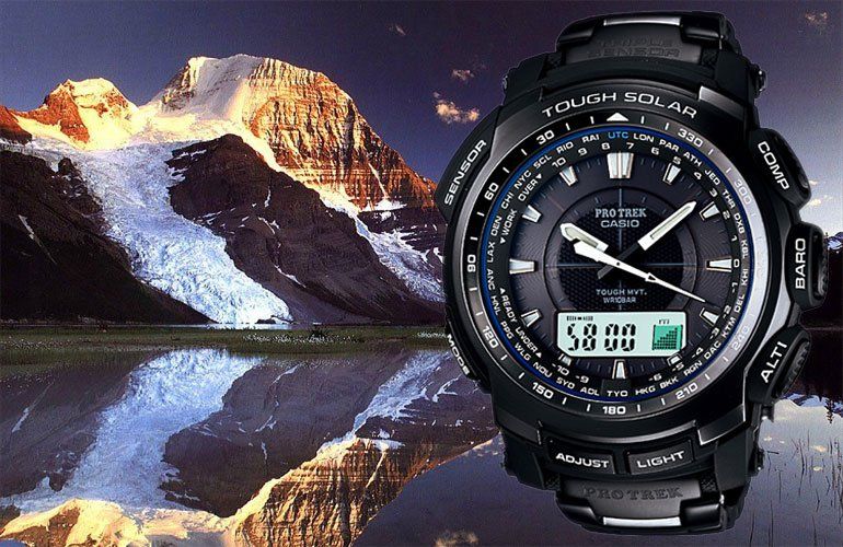 NEW CASIO PROTREK, PATHFINDER PRW5100YT 1 ALTI, BARO, COMPASS, BLACK 