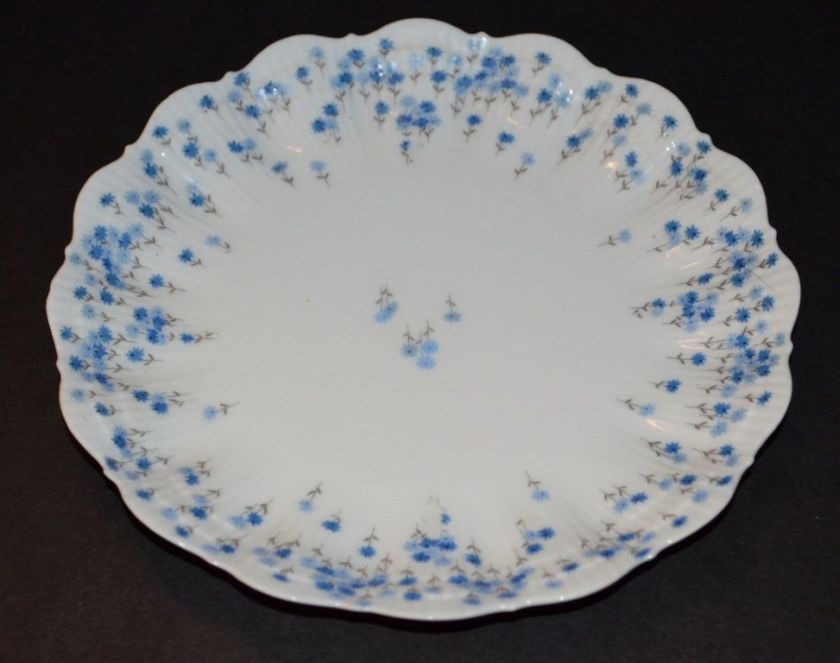   SAUVIAT FRANCE FOR TIFFANY & CO GIRAUD BLUE FLORAL 6 1/8 PLATE ESTATE