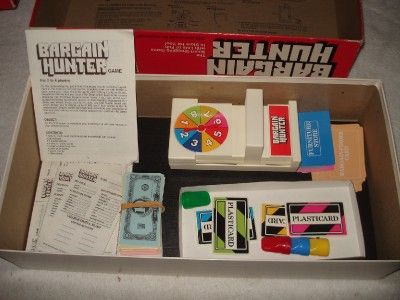 VINTAGE 1981 BARGAIN HUNTER SHOPPING BOARD GAME  