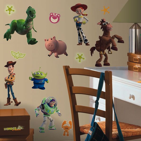 TOY STORY 3 Wall Sticker Glow in Dark Room Decor  