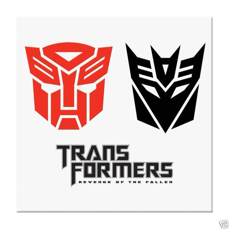 Transformers Tattoos + Free Transformers TOT Bag  