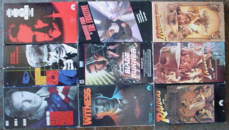 VHS Tapes Movies Videotapes Harrison Ford Movies  