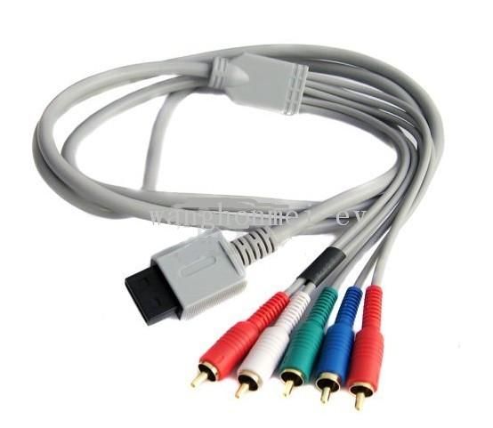 HDTV Component TV Cable AV GOLD 480p for Nintendo Wii  